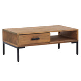 Vidaxl salontafel 90x50x35 cm massief grenenhout