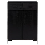 Vidaxl Schuhschrank 75x40x110 cm Festkiefer schwarz