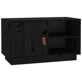 Vidaxl tv-meubel 70x34x40 cm massief grenenhout zwart