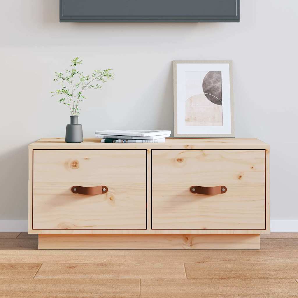 Vidaxl tv-meubel 80x34x35 cm massief grenenhout