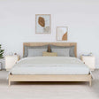 Vidaxl nachtkastjes 2 st 40x34x45 cm massief grenenhout wit
