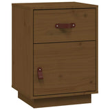 Vidaxl nachtkastje 40x34x55 cm massief grenenhout honingbruin
