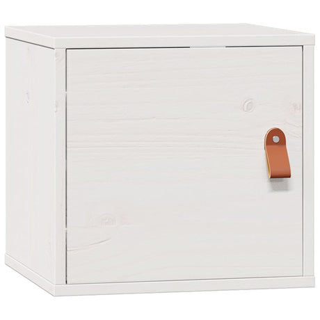 Vidaxl wandkast 31,5x30x30 cm massief grenenhout wit