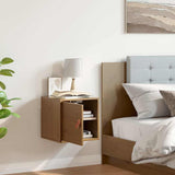 Vidaxl wandkast 31,5x30x30 cm massief grenenhout honingbruin