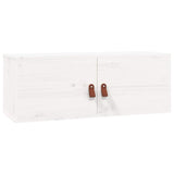 Vidaxl wandkasten 2 st 80x30x30 cm massief grenenhout wit