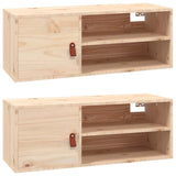 Vidaxl wandkasten 2 st 80x30x30 cm massief grenenhout