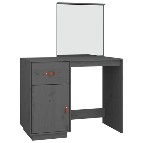 Vidaxl kaptafel 95x50x134 cm massief grenenhout grijs