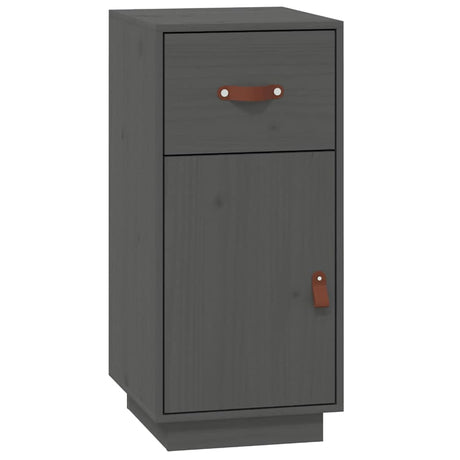 Vidaxl dressoir 34x40x75 cm massief grenenhout grijs