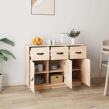 Vidaxl dressoir 100x40x75 cm massief grenenhout