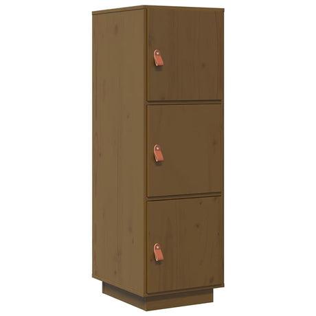 Vidaxl hoge kast 34x40x108,5 cm massief grenenhout honingbruin