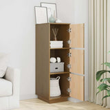 Vidaxl hoge kast 34x40x108,5 cm massief grenenhout honingbruin