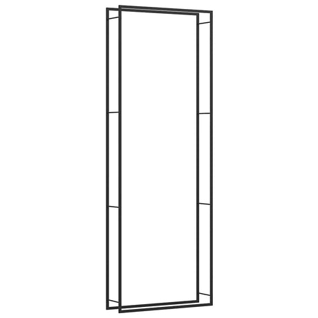 VIDAXL -Kamin 110x28x312 cm Stahlmattschwarz