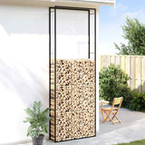 VIDAXL -Kamin 110x28x312 cm Stahlmattschwarz