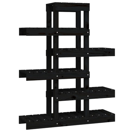 Vidaxl Plant Standard 85x25x109.5 cm Festkiefer schwarz