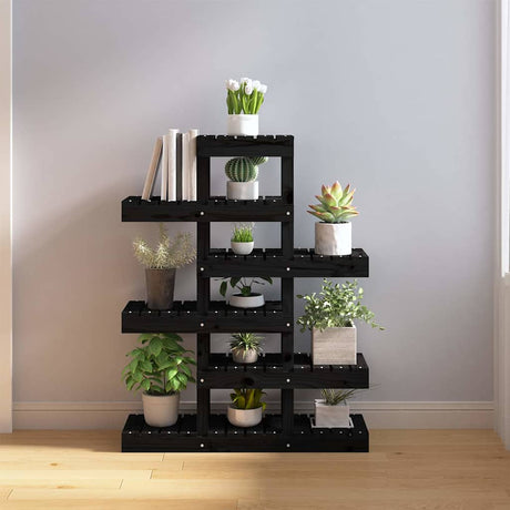 Vidaxl Plant Standard 85x25x109.5 cm Festkiefer schwarz
