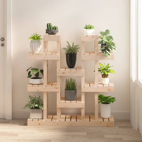 Vidaxl plantenstandaard 104,5x25x109,5 cm massief grenenhout