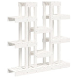 Vidaxl plantenstandaard wit 104,5x25x109,5 cm massief grenenhout