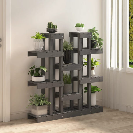 VIDAXL PLANT STANDEL GRAU 104,5 x 25 x 109,5 cm Festkiefer