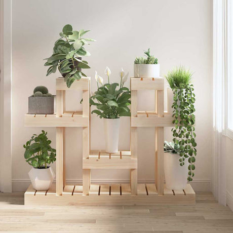 Vidaxl plantenstandaard 104,5x25x77,5 cm massief grenenhout