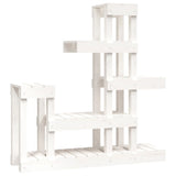 Vidaxl plantenstandaard 92x25x97 cm massief grenenhout wit