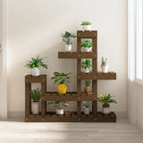 VIDAXL PLANT STANDARD 92X25X97 CM Festkiefer Honigbraun