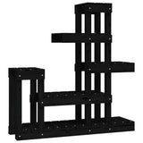 Vidaxl Plant Standard 92x25x97 cm Festkiefer schwarz