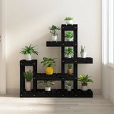 Vidaxl Plant Standard 92x25x97 cm Festkiefer schwarz