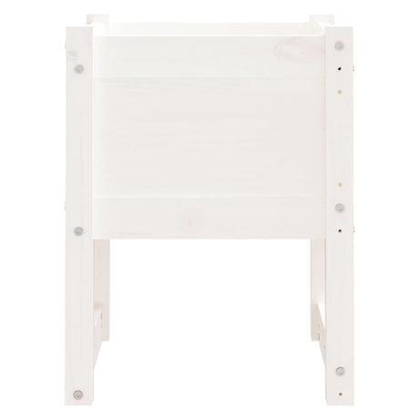 Vidaxl -Pflanzer Big 40x40x52,5 cm Festkiefer weiß