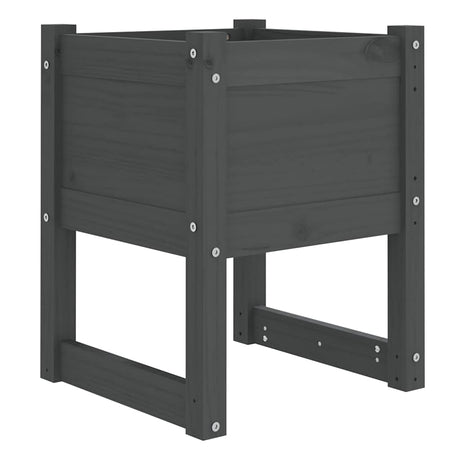 VIDAXL -Pflanzer 2 ST 40x40x52,5 cm Festkieferngrau grau grau