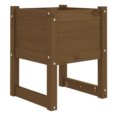 VIDAXL -Planungsbox 40x40x52,5 cm Festkiefer Honigbraun