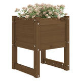 VIDAXL -Pflanzer 2 ST 40x40x52,5 cm Festkiefer Honigbraun