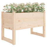 Vidaxl plantenbak 78x40x52 cm massief grenenhout