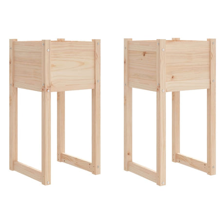 VIDAXL -Pflanzer 2 ST 40x40x81 cm Festkiefer