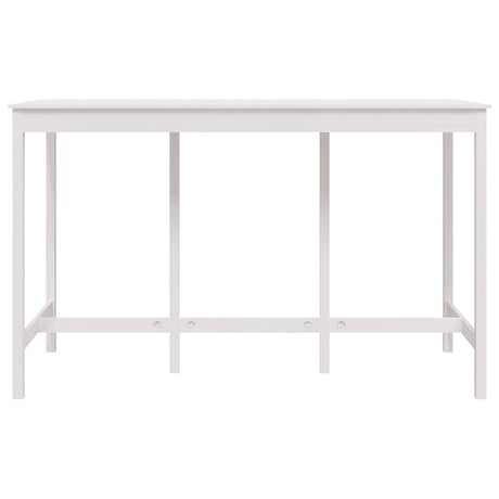 Vidaxl bartafel 180x80x110 cm massief grenenhout wit