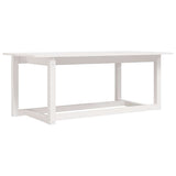 Vidaxl salontafel 110x55x45 cm massief grenenhout wit