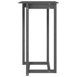 Vidaxl bartafel 60x60x110 cm massief grenenhout grijs