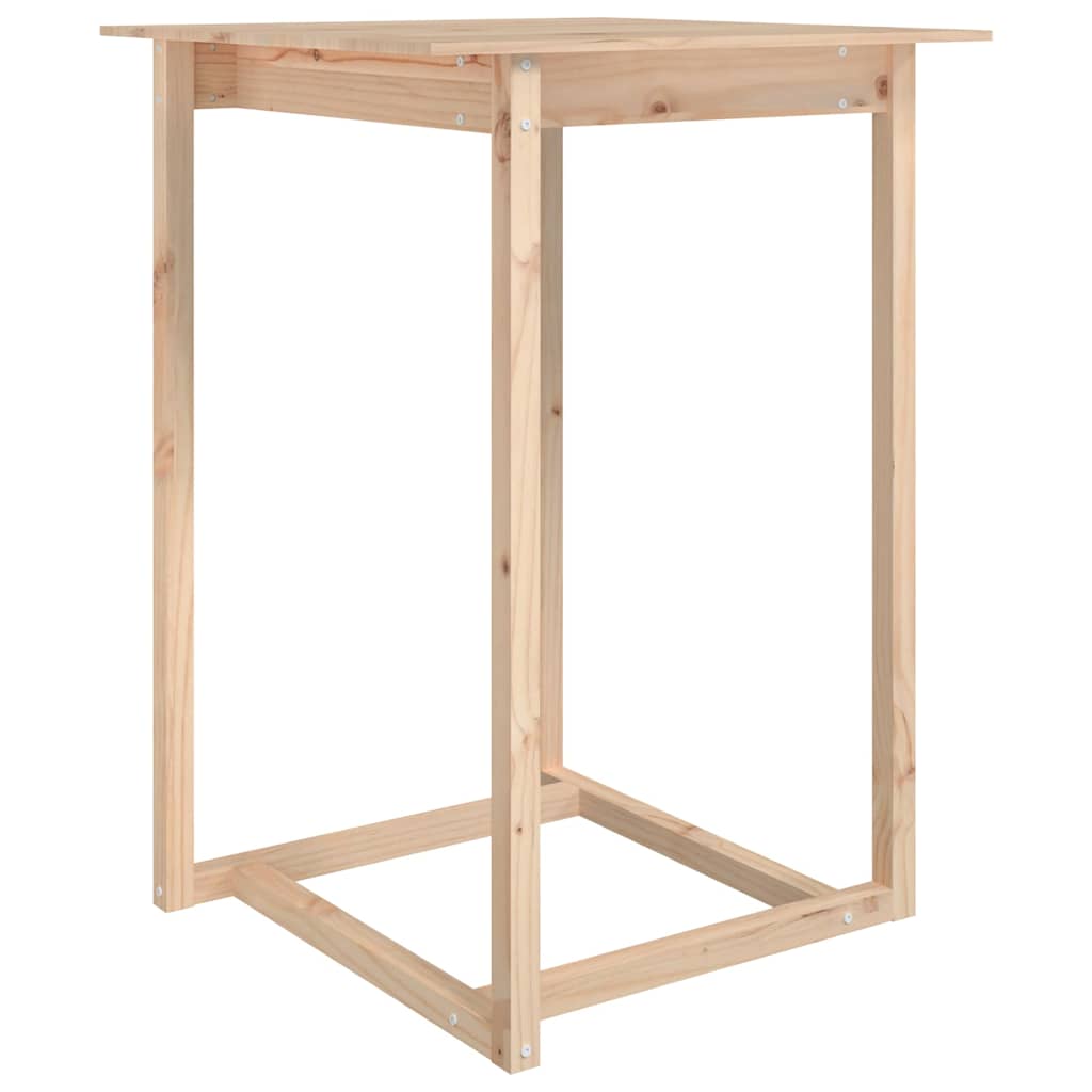 Vidaxl bartafel 80x80x110 cm massief grenenhout