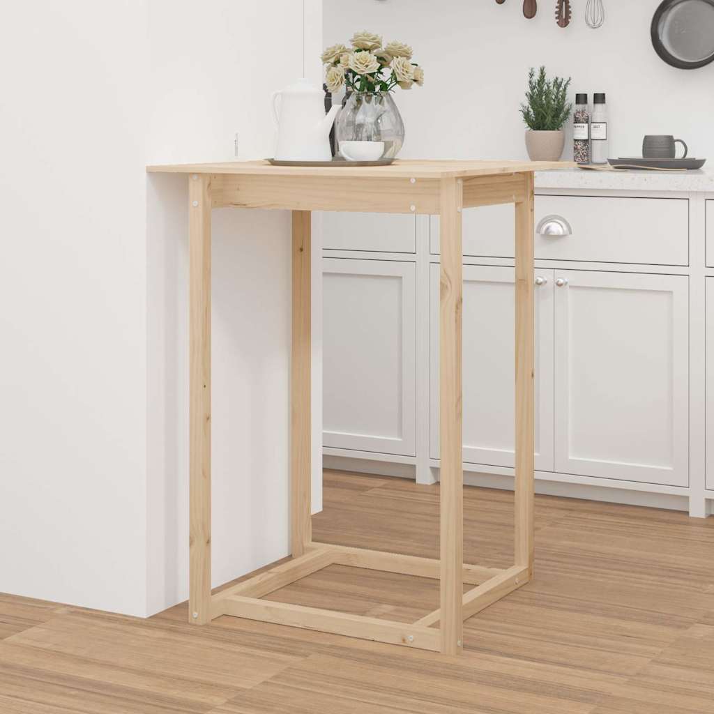 Vidaxl bartafel 80x80x110 cm massief grenenhout