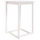 Vidaxl bartafel 80x80x110 cm massief grenenhout wit