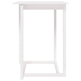 Vidaxl bartafel 80x80x110 cm massief grenenhout wit