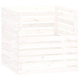 VIDAXL -Kompost -Bin 80x80x78 cm Festkiefer weiß