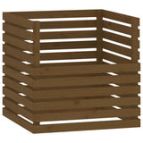 VIDAXL -Kompost -Bin 80x80x78 cm Festkiefer Honigbraun