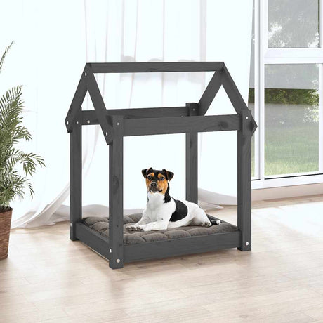 Vidaxl Hundekorb 61x50x70 cm Festkiefergrau