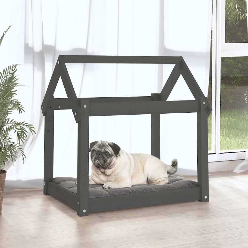 Vidaxl Hundekorb 71x55x70 cm Festkiefergrau