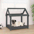 Vidaxl Hundekorb 71x55x70 cm Festkiefergrau