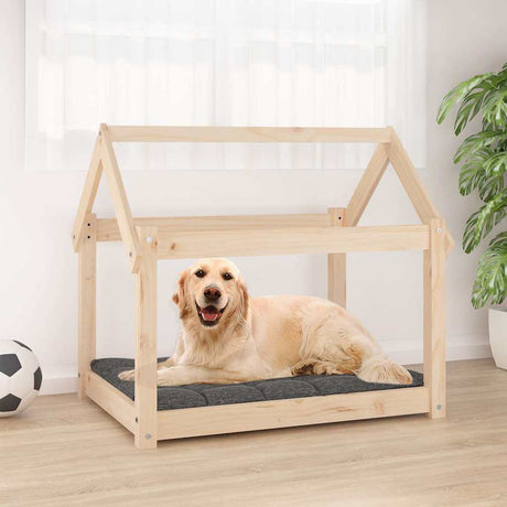 Vidaxxl Hundebett 81x60x70 cm aus massivem Kiefernholz