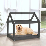 Vidaxl Hundekorb 81x60x70 cm Festkiefergrau