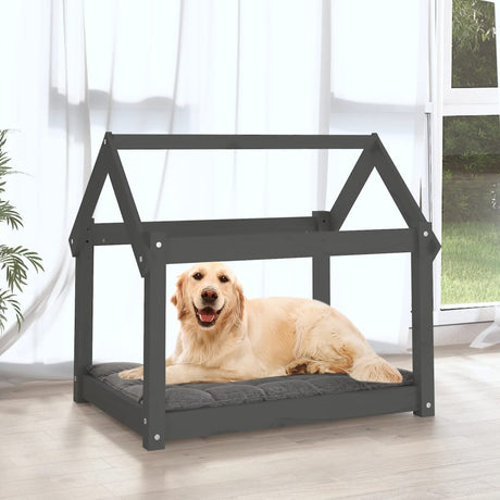 Vidaxl Hundekorb 81x60x70 cm Festkiefergrau