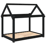 Vidaxl Hundekorb 101x70x90 cm Festkiefer schwarz