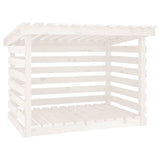 Vidaxl -Kamin Trek 108x73x79 cm Festkiefer weiß